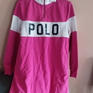 Polo by Ralph Lauren Kids Pink Long Sleeve Dress